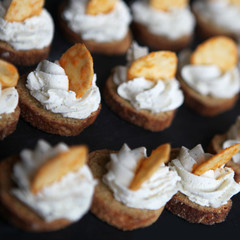 amuse bouches amuse gueules entrée au fromage blanc salé