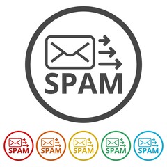 Spam icon, 6 Colors Included