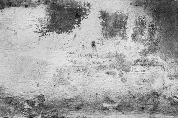 Wall fragment with attritions and cracks