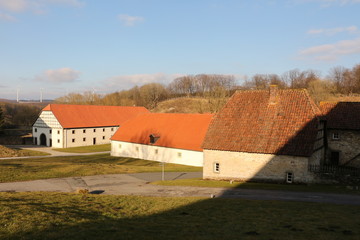 Wirtschafts- und Nebengebäude von Kloster Dalheim in der Nähe von Lichtenau in Westfalen