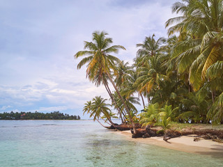 Vacation on caribbean island concept