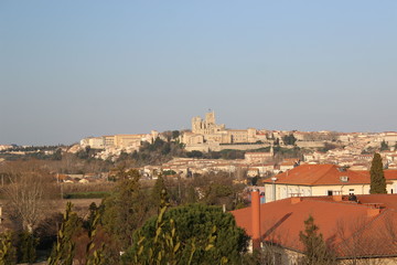 Naklejka premium Ville de Béziers, Occitanie