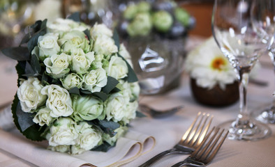 bouquet de mariée banquet
