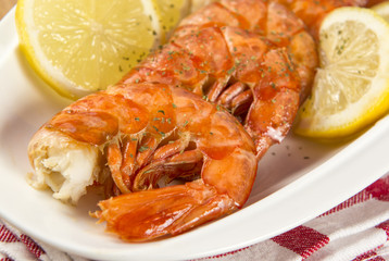 Gambas a la plancha