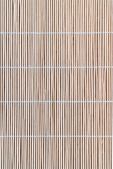 Texture mats made of young bamboo for background. Reed mat