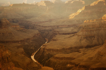 Sunset over Grand Canyon. 