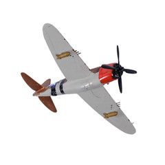 Grey plastic plane isolated on the white background