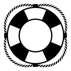 Lifebuoy on a white background