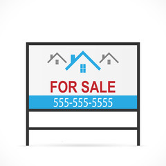 For Sale Sign Illustration