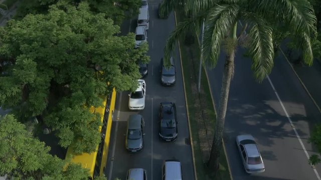 parada no semafaro aerea