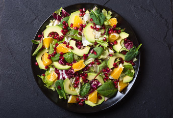 Salad with avocado