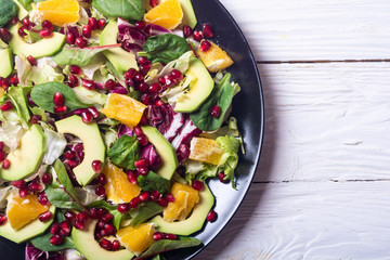 Salad with avocado