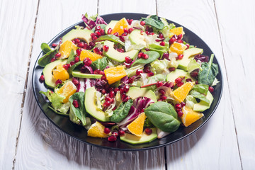 Salad with avocado