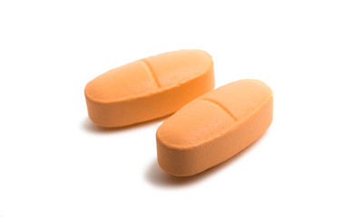 pills vitamins isolated