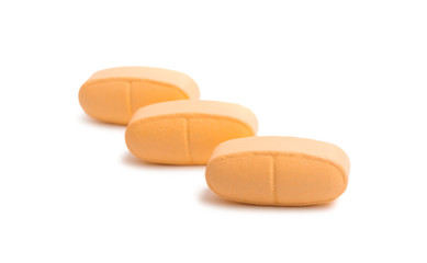 pills vitamins isolated