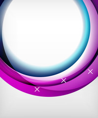 Glossy wave vector background with light and shadow effects, white cross shapes