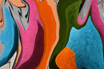 Multi-colored lines. Colorful picture. The play of colors.