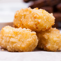 Fried chicken nuggets