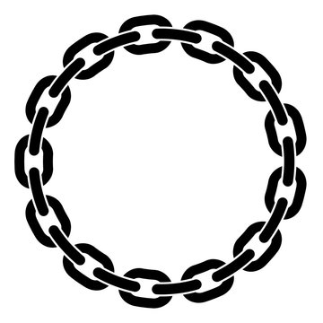 Round frame of chain