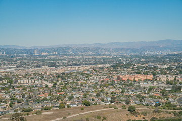 Fototapeta na wymiar Aerial view of Playa Del Rey area