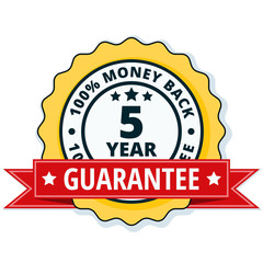 5 year money back guarantee