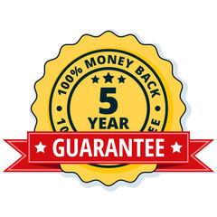 5 year money back guarantee