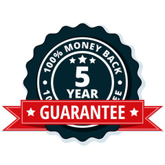5 year money back guarantee