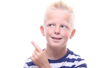 Caucasian young boy