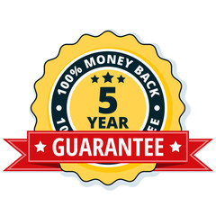 5 year money back guarantee