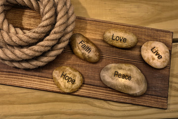 Stones of Faith concept