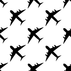 Plane pattern. Simple illustration of plane vector pattern for web EPS