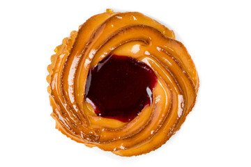 Ochsenauge, das runde Gebäck mit dem roten Inneren 1