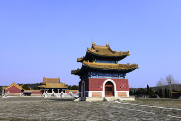 Obraz premium Ancient Chinese architecture, in zunhua qing dongling