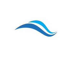 Water Wave symbol and icon Logo Template