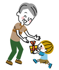 おじいちゃんにプレゼント