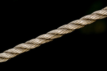 Rope with black background