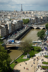 Paris and the Seine River