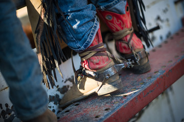 Cowboy boots at a Rodeo