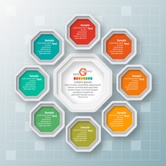 Abstract 3D Paper Infographics