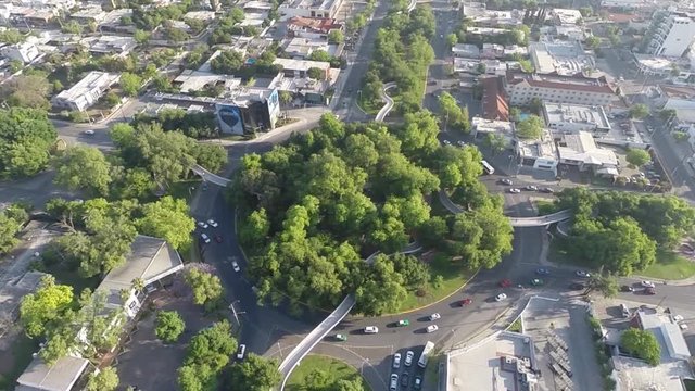Aerial shots of Monterrey Mexico 