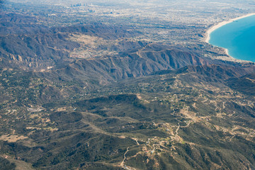 Aerial view of Malibu area