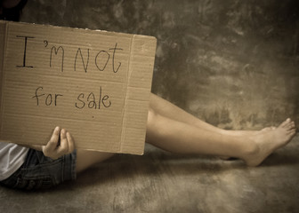 Human trafficking. I'm not for sale. Human is not a product. Stop woman abuse.
