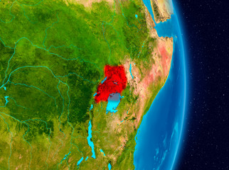 Uganda from space