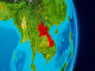 Laos from space