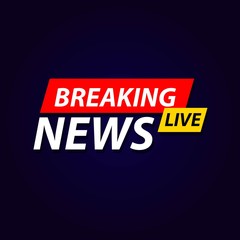 Breaking News Live Vector Template Design