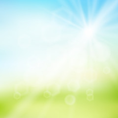 Obraz premium Tło krajobraz łąka niebo