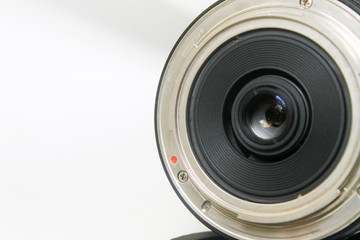 back or inside of the camera lens