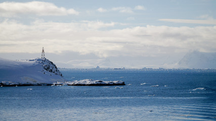 Entering Paradise Harbour in Antarctica.