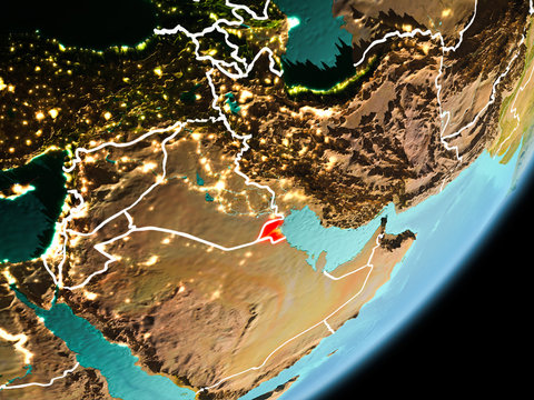 Orbit view of Kuwait