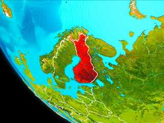 Finland on Earth from space